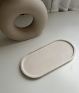 Oval fat stor beige thumbnail
